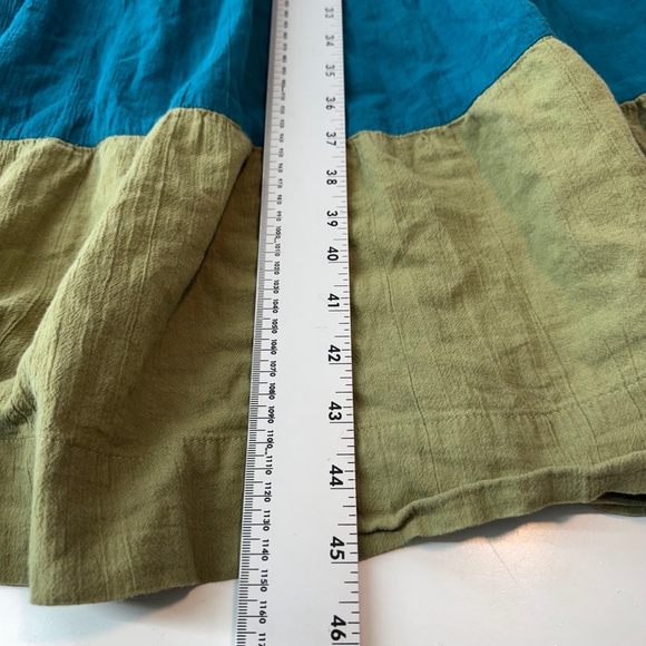 Old Navy All Day Maxi Swing Dress S Small Sleeveless Tasseled Colorblock Cottage - Picture 9 of 13